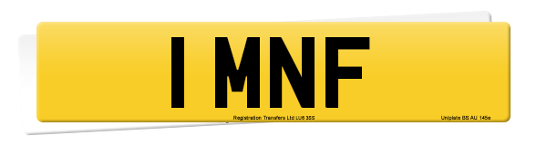 Registration number 1 MNF